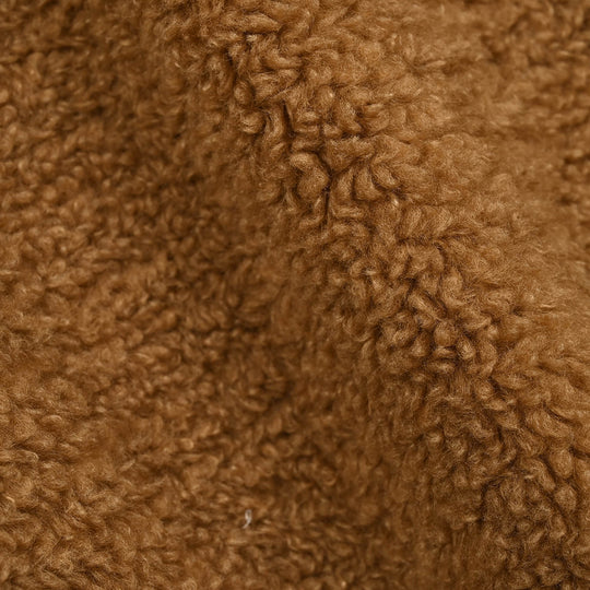 Boys Sherpa Jacket Brown Sherpa