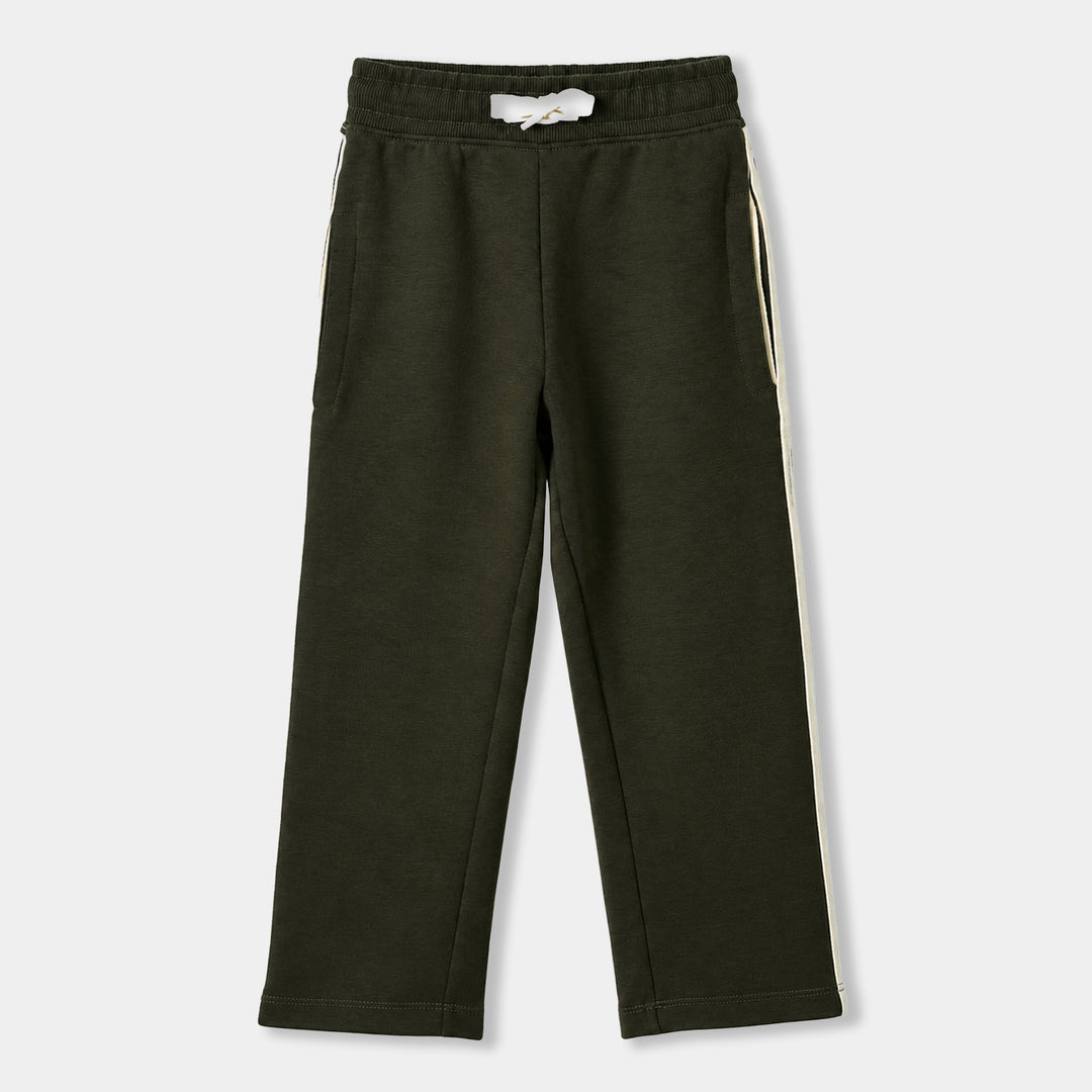 Boys Cotton Interlock 2Pcs Suit 80-Green