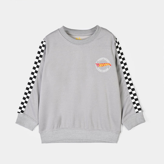 Boys Thermal 2Pcs Suit Hot Wheels-GREY