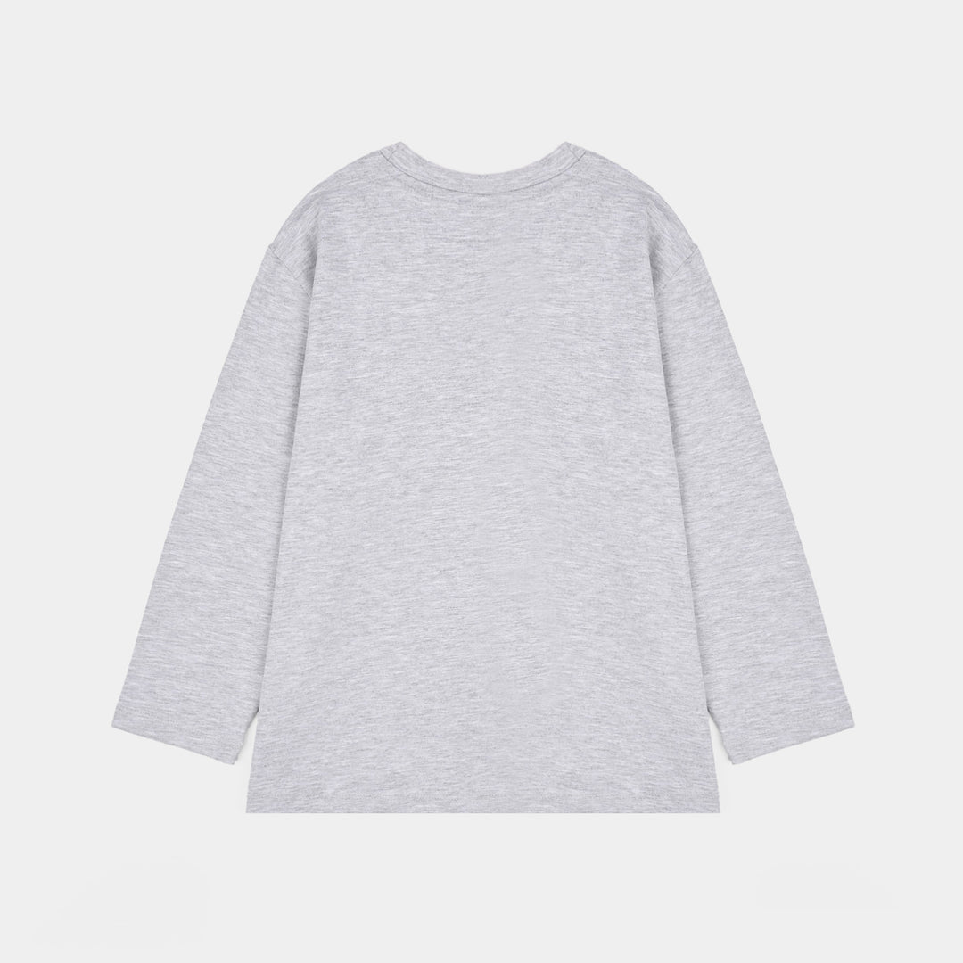 Boys Lycra Jersey T-Shirt Character-GREY