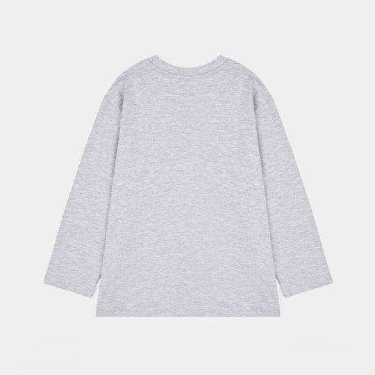 Boys Lycra Jersey T-Shirt Character-GREY
