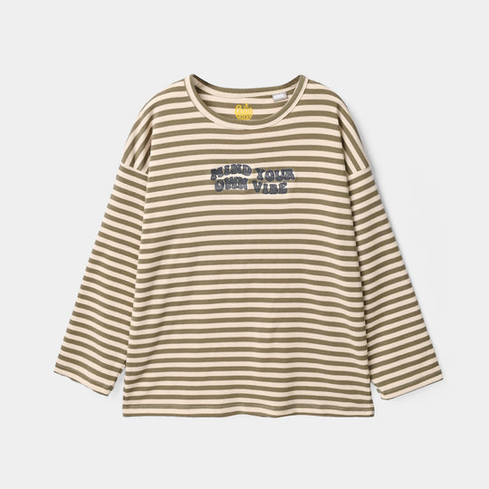 Boys Lycra Jersey T-Shirt Mind Your Own Vibe