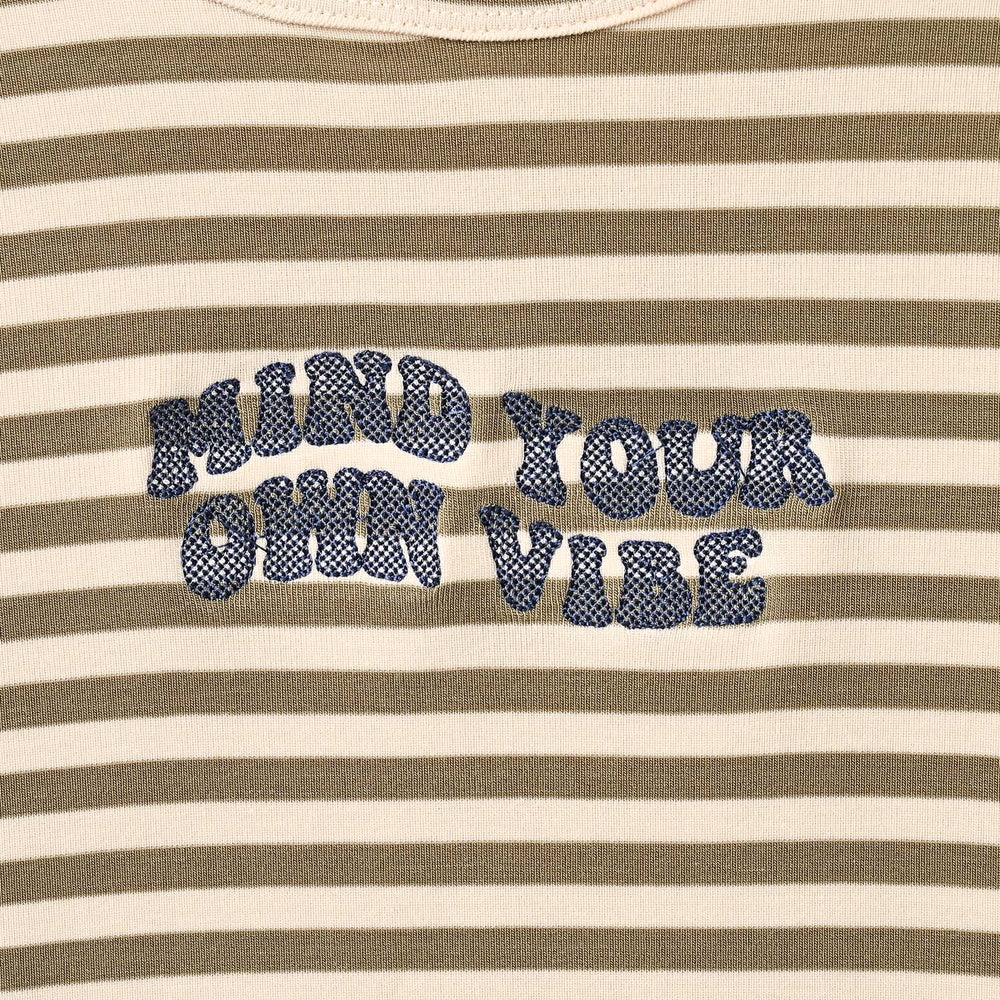 Boys Lycra Jersey T-Shirt Mind Your Own Vibe