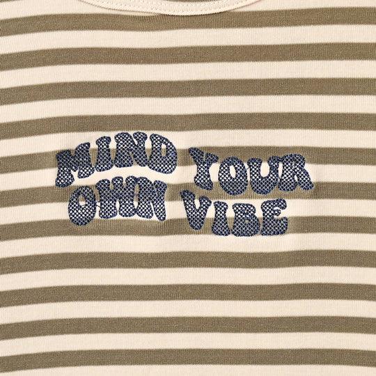 Boys Lycra Jersey T-Shirt Mind Your Own Vibe