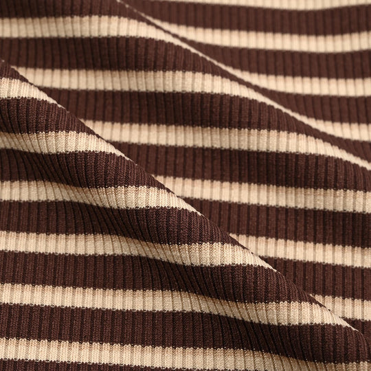 Boys 2x1 Rib T-Shirt Beyond Sparks - BROWN