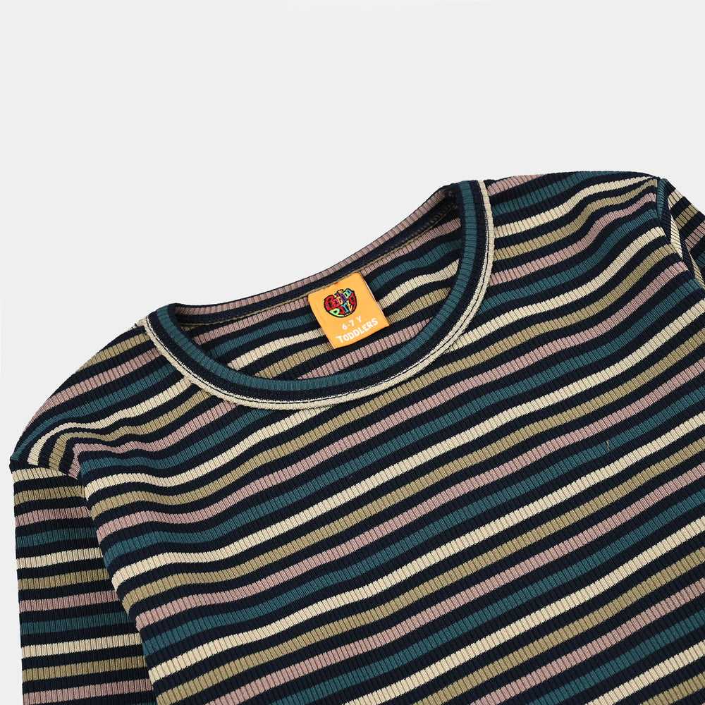 Boys 2x1 Rib T-Shirt F/S Your Imagination-Blue
