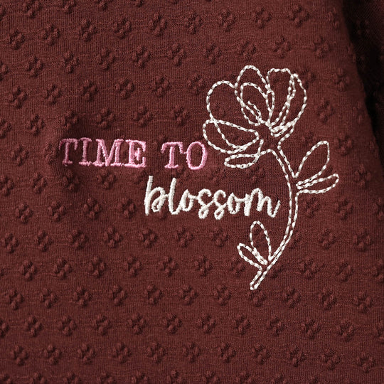 Girls Lycra Jersey T-Shirt F/S Happy Blossom-Red