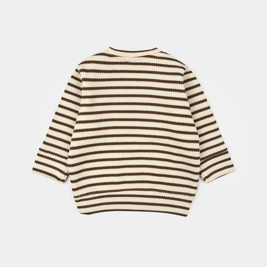Infant Boys 2x1 Rib 2 Pcs Suit Hauling Alone - Stripes