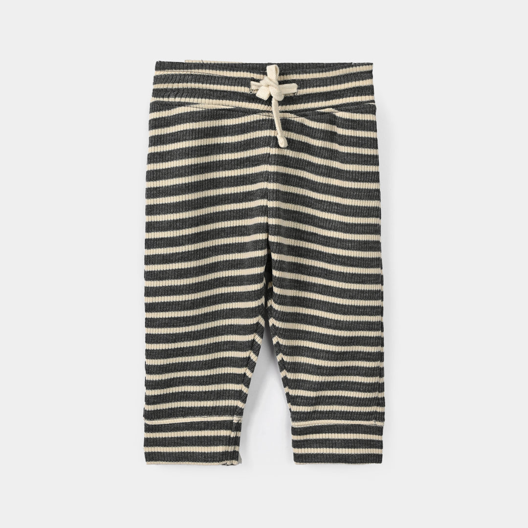 Infant Boys 2x1 Rib 2 Pcs Suit Little Legend - Grey