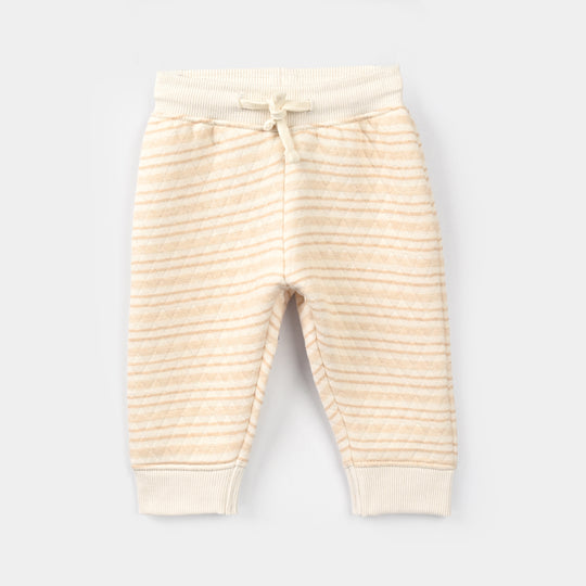 Infant Boys Quilted 2 Pcs Suit Cute Bunny - Off White