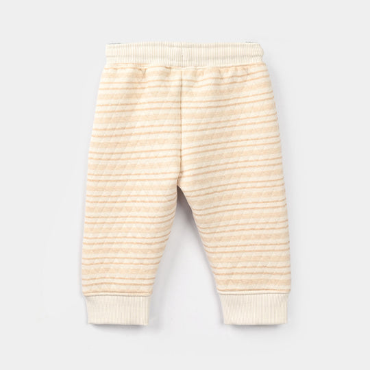 Infant Boys Quilted 2 Pcs Suit Cute Bunny - Off White