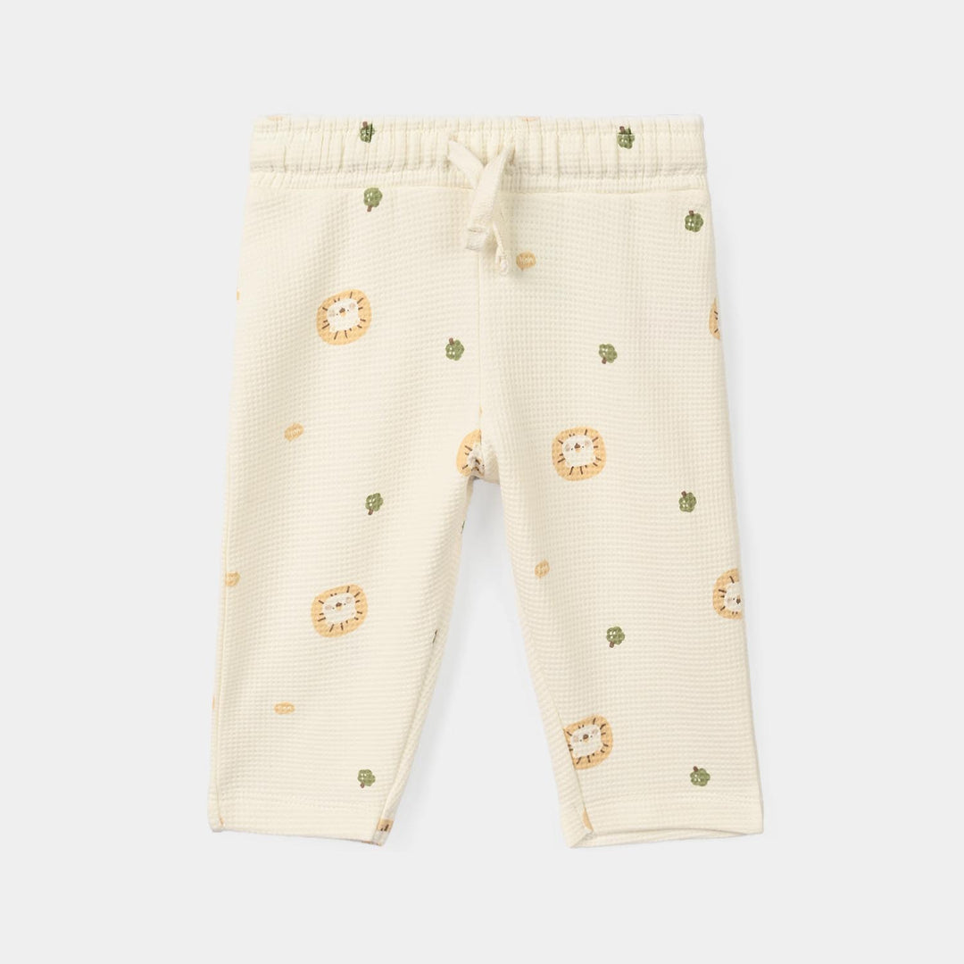 Infant Boys Thermal 2Pcs Suit Roar Me- Off-White