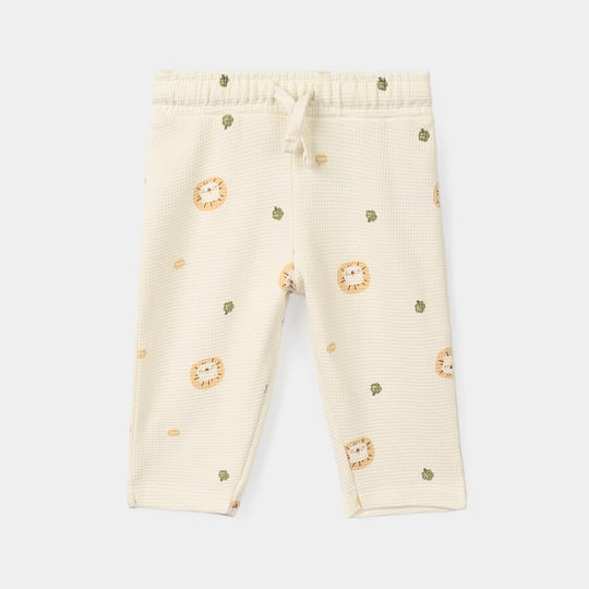 Infant Boys Thermal 2Pcs Suit Roar Me- Off-White