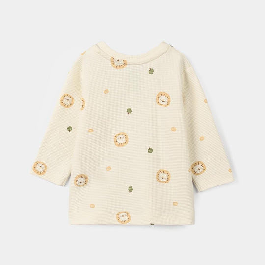 Infant Boys Thermal 2Pcs Suit Roar Me- Off-White