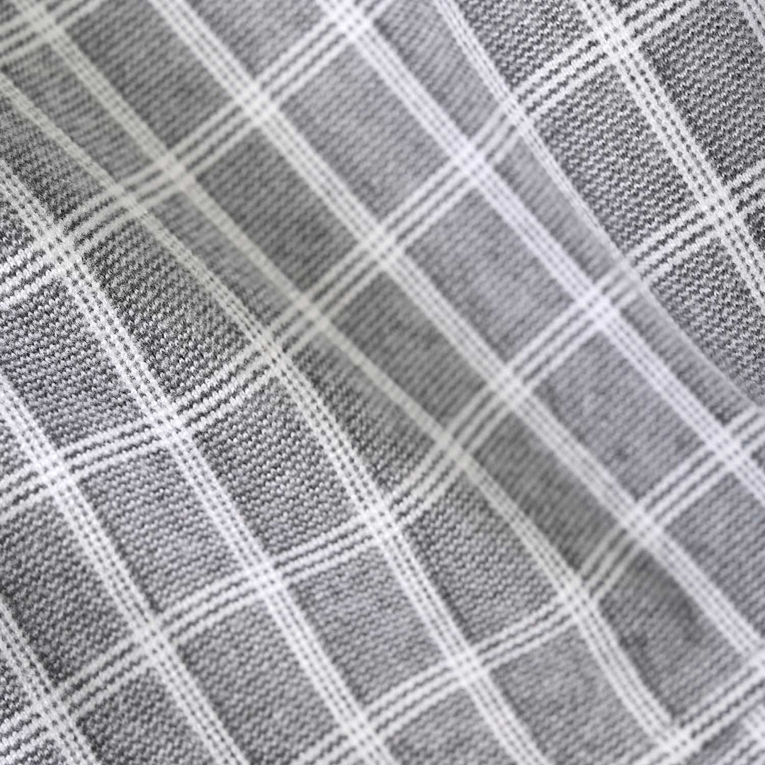 Infant Boys Cotton Jersey 2Pcs Suit Checkered-GREY