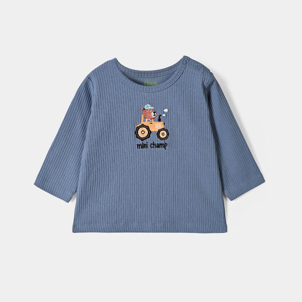 Infant Boys Lycra Jersey T-Shirt Mini Champ-BLUE