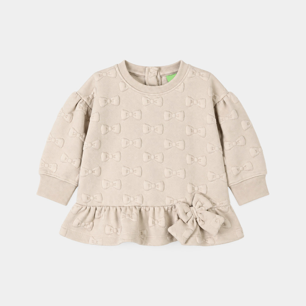 Infant Girls Quilted 2Pcs Suit Little Bows