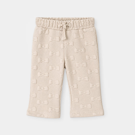 Infant Girls Quilted 2Pcs Suit Little Bows