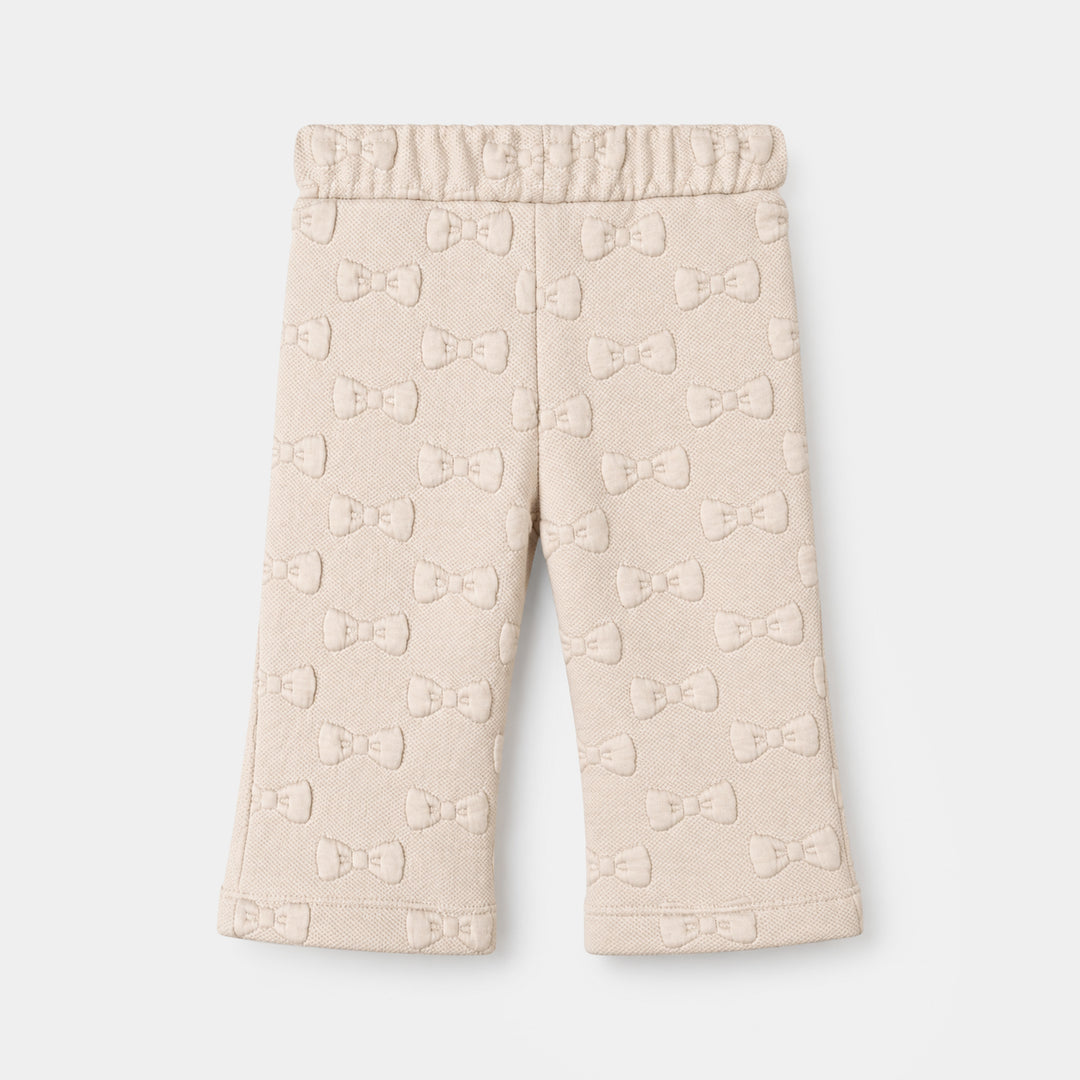 Infant Girls Quilted 2Pcs Suit Little Bows