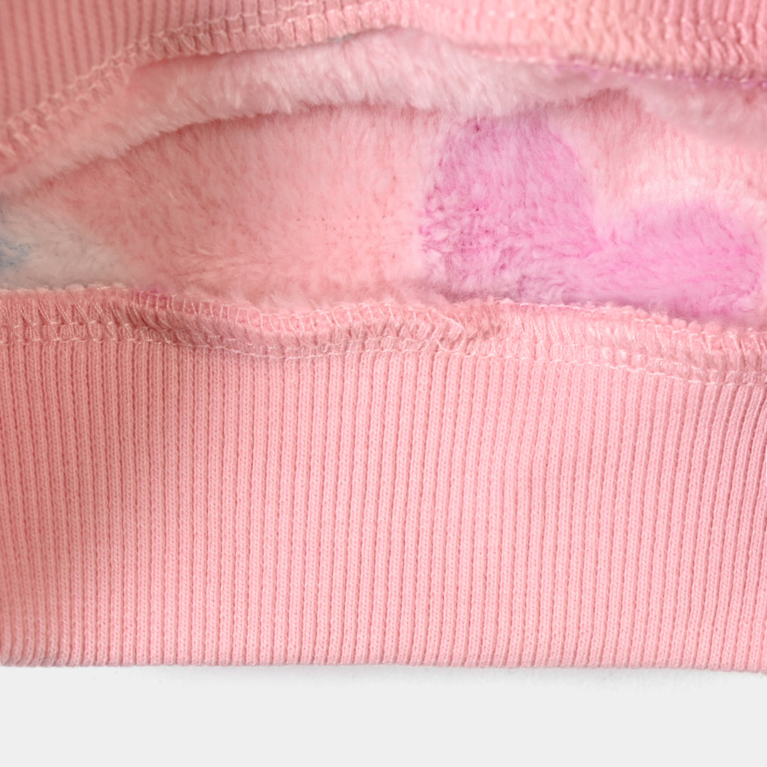 Infant Girls Sherpa 2Pcs Suit Strawberry - PINK