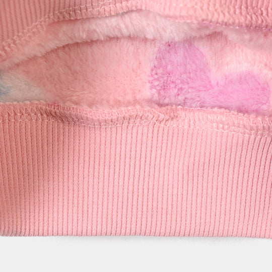 Infant Girls Sherpa 2Pcs Suit Strawberry - PINK