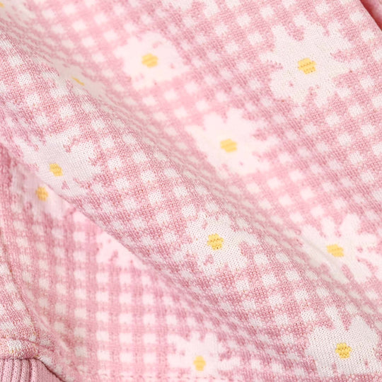 Infant Girls Cotton Jersey 2Pcs Suit Daisy-Pink