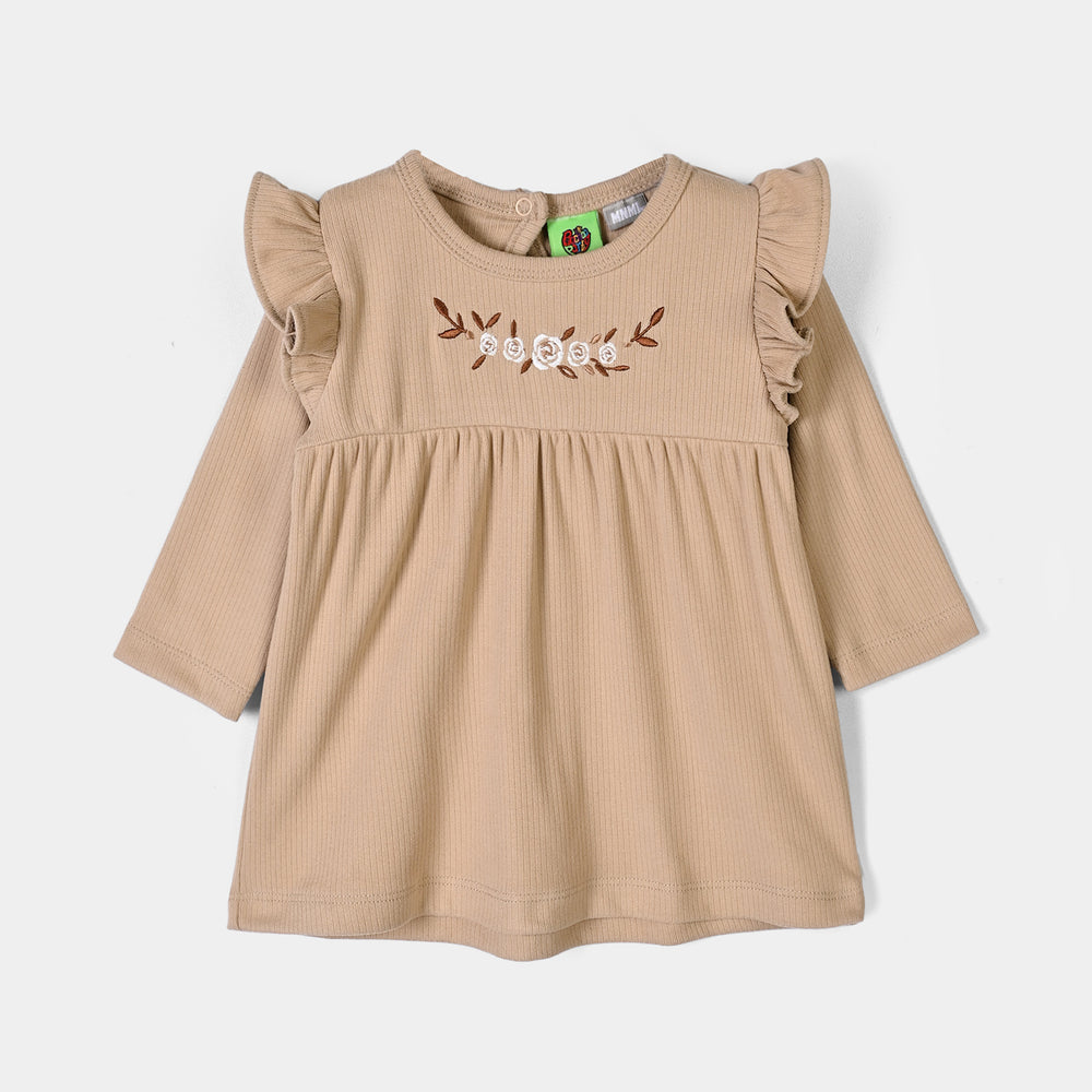 Infant Girls Ottoman 2Pcs Suit -BROWN