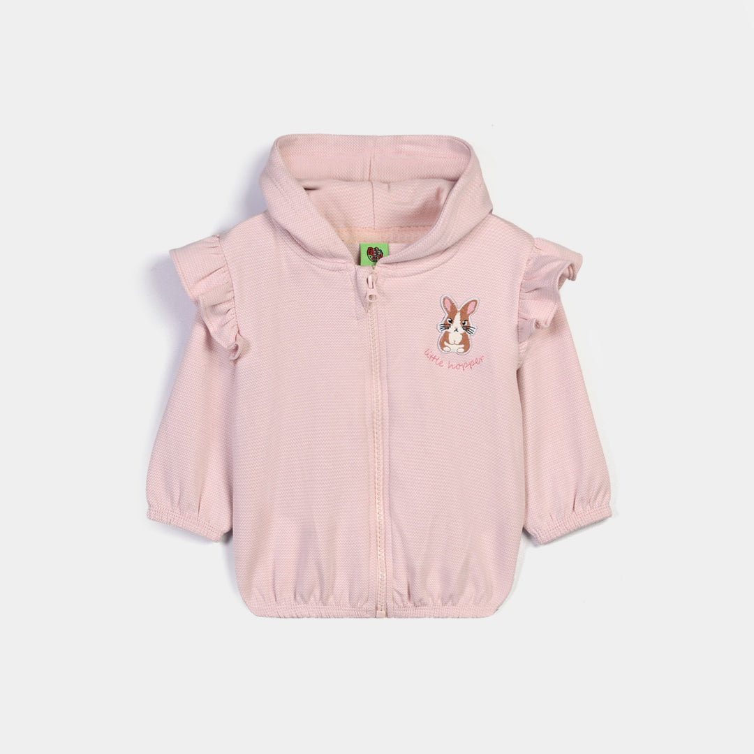 Infant Girls Cotton Jersey 2Pcs Suit Bunny-Pink