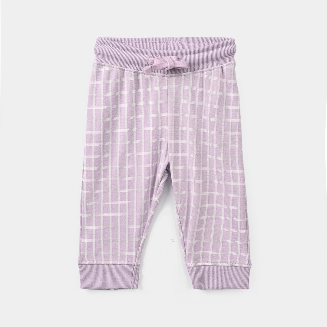 Infant Girls Cotton Jersey 2Pcs Suit Lilac-Purple