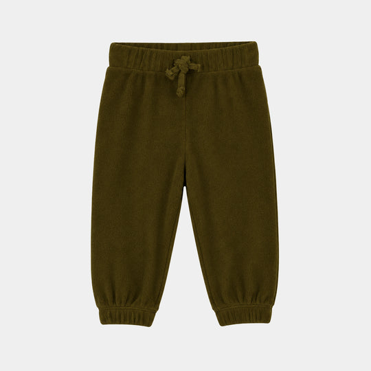 Infant Boys Velour 2Pcs Suit Scarfs Pals-GREEN