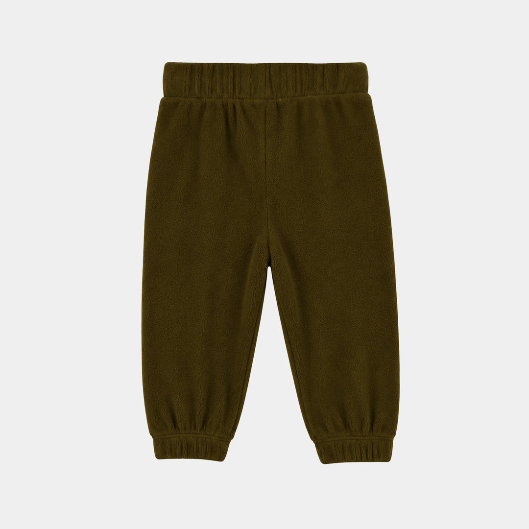 Infant Boys Velour 2Pcs Suit Scarfs Pals-GREEN