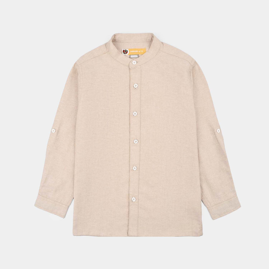 Boys Oxford Shirt F/S (Umber)-L.BROWN