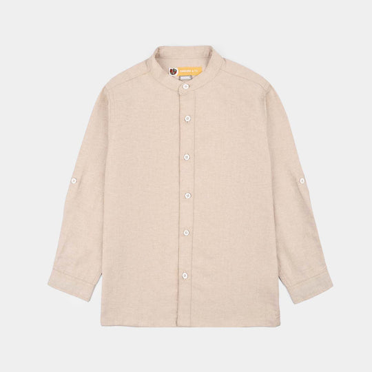 Boys Oxford Shirt F/S (Umber)-L.BROWN