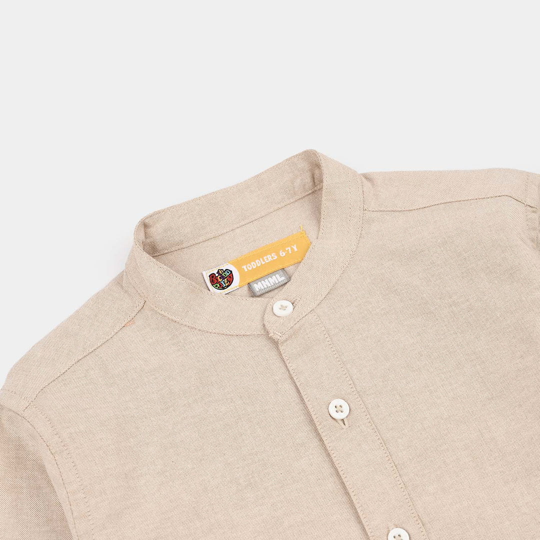 Boys Oxford Shirt F/S (Umber)-L.BROWN