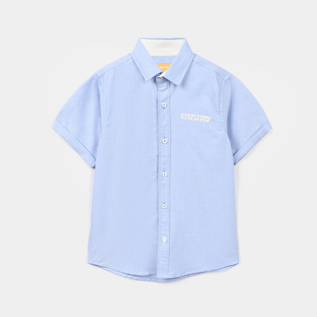 Boys Oxford Shirt F/S (Every Thing)-L/BLUE