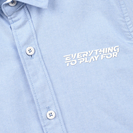 Boys Oxford Shirt F/S (Every Thing)-L/BLUE