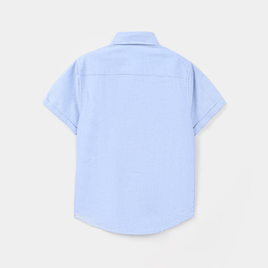 Boys Oxford Shirt F/S (Every Thing)-L/BLUE