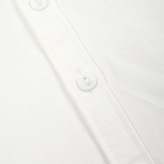 Infant Boys Oxford Shirt F/S (Bear)-WHITE