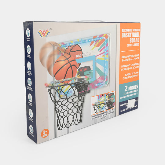 Electronic Scoring Basketball Play Set for Kids
