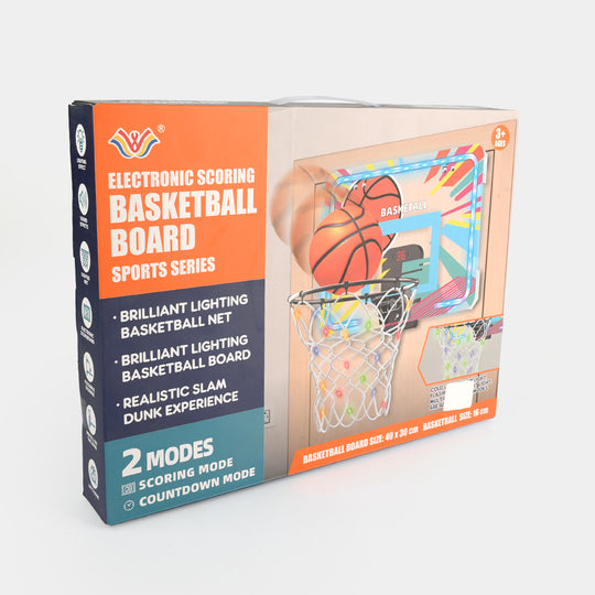 Electronic Scoring Basketball Board Set with LED Lights