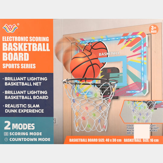 Electronic Scoring Basketball Board Set with LED Lights