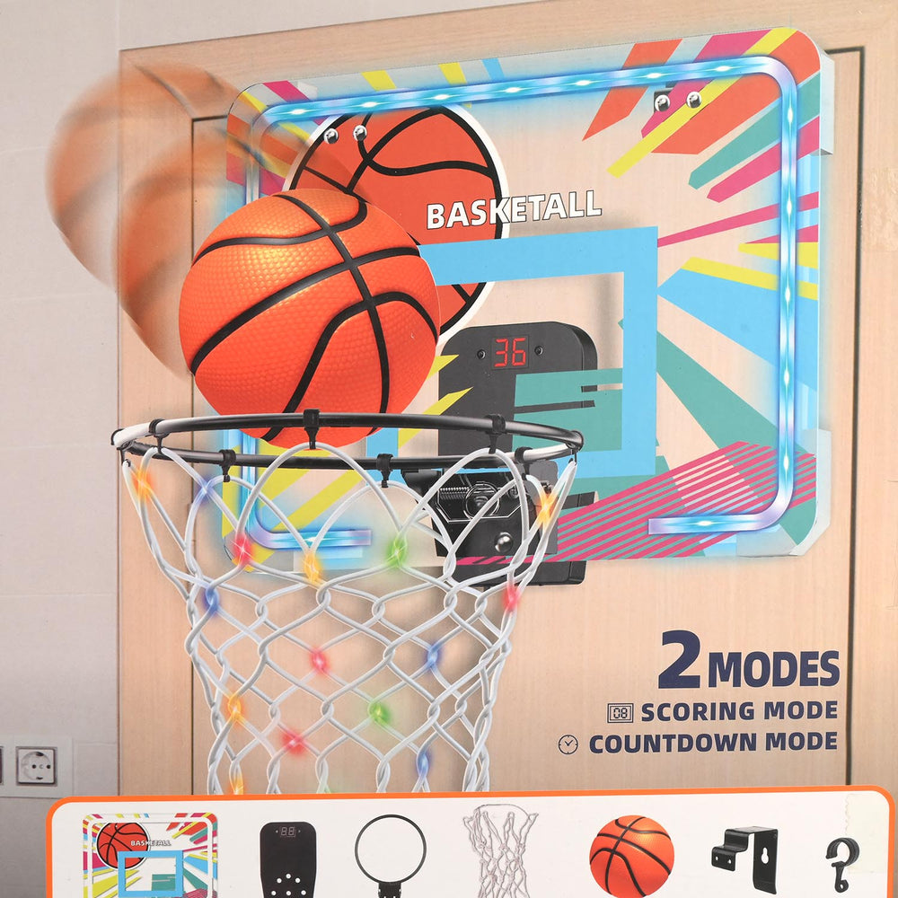 Electronic Scoring Basketball Board Set with LED Lights