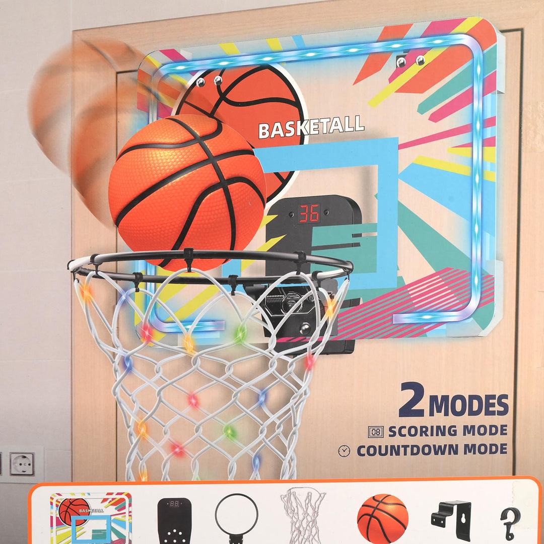 Electronic Scoring Basketball Board Set with LED Lights