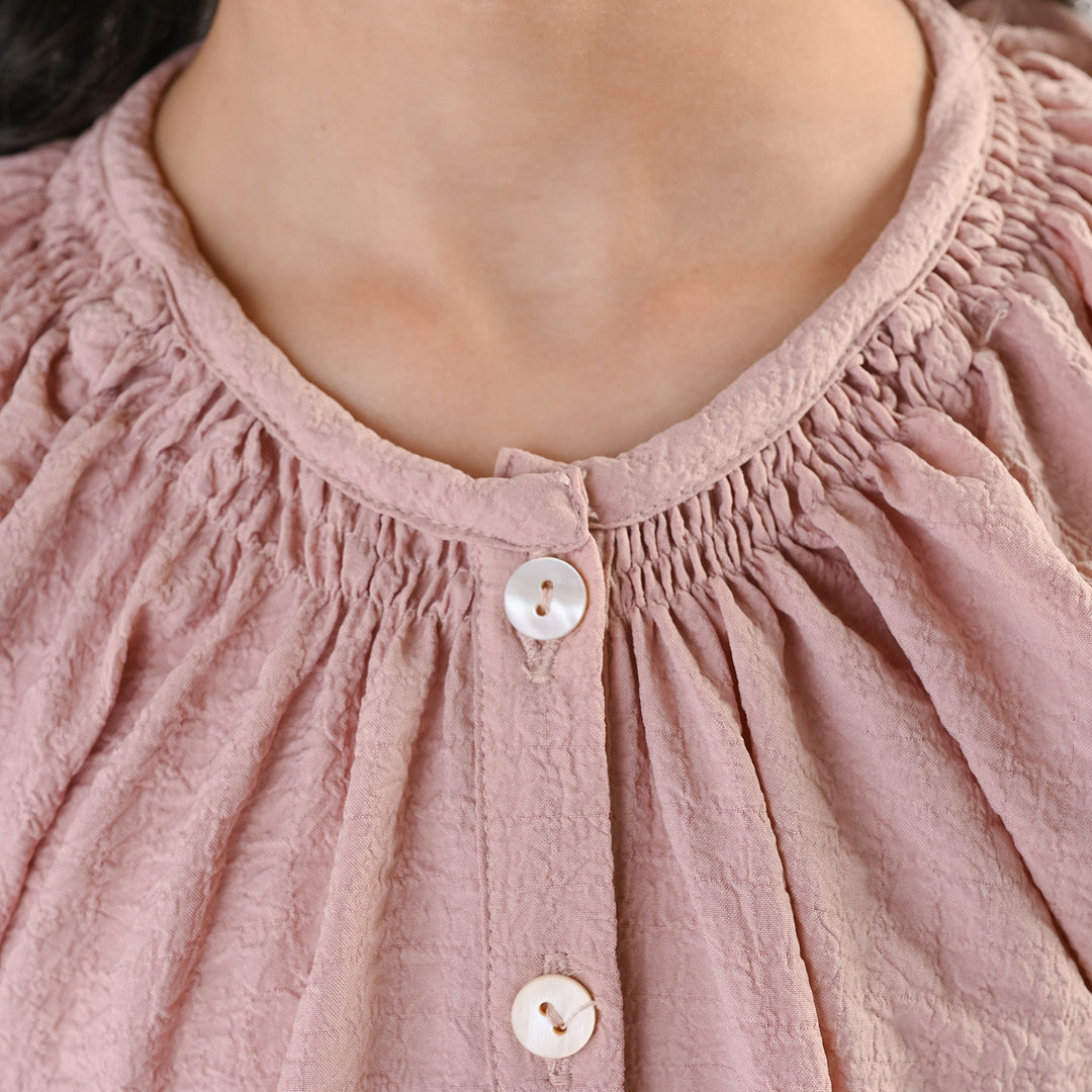 Girls Polyester Casual Top Rose