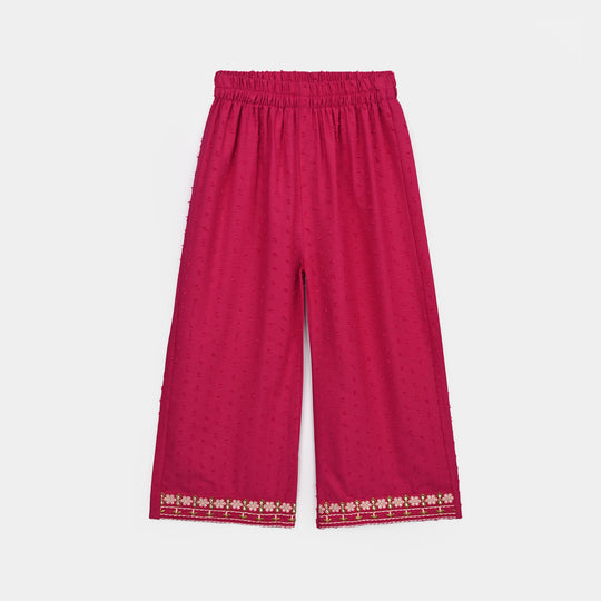 Girls Cotton Brochia 2Pcs Elegant-Bright.Pink