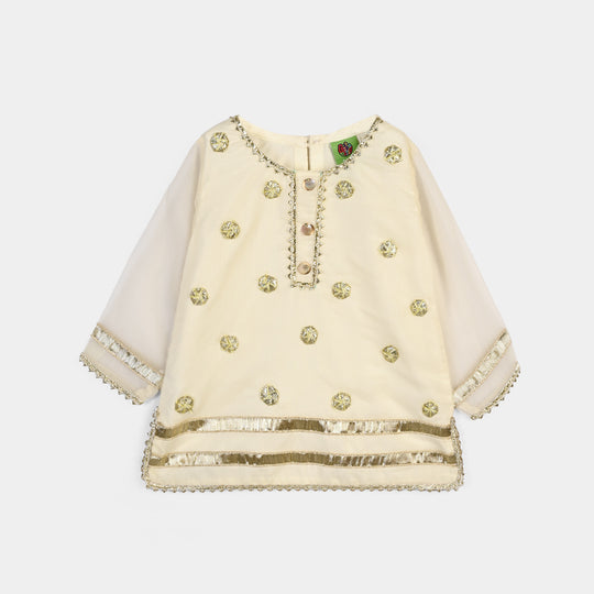 Infant Girls Chiffon 2Pcs Sona-Cream
