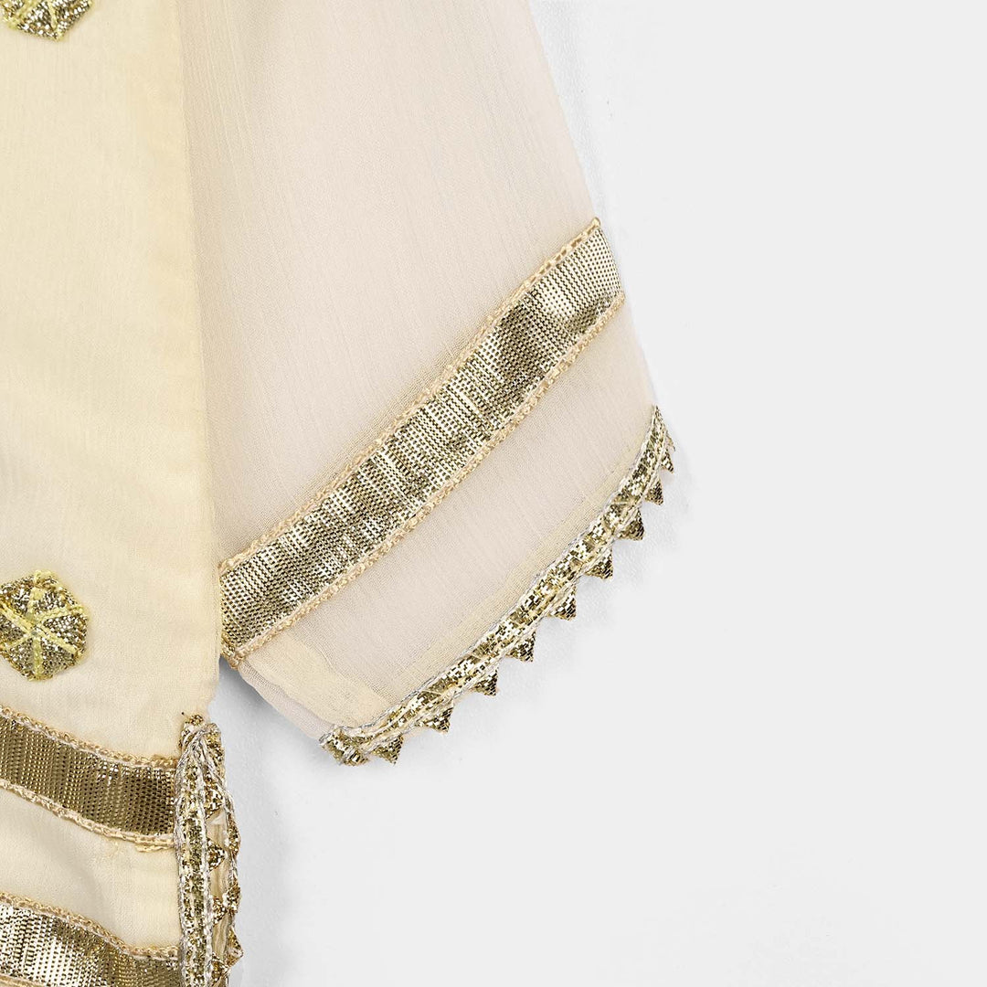 Infant Girls Chiffon 2Pcs Sona-Cream