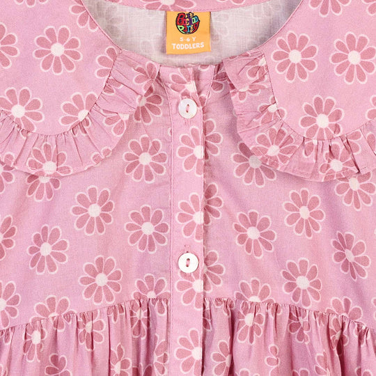 Girls Cotton Casual Frock Groovy