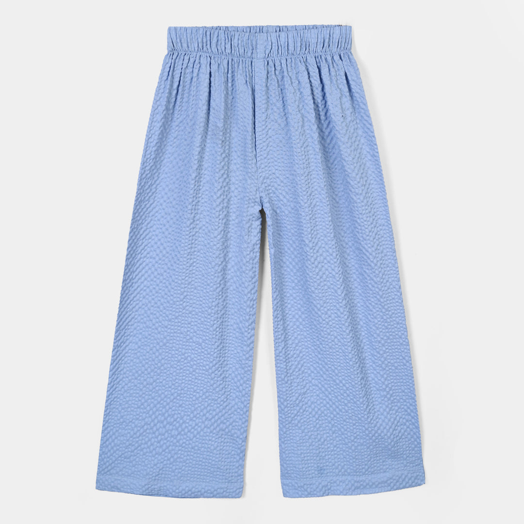 Girls Polyester Co-Ord Set Breeze- Steal Blue
