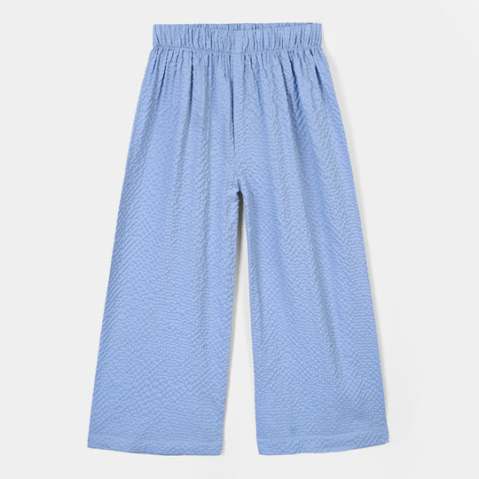 Girls Polyester Co-Ord Set Breeze- Steal Blue